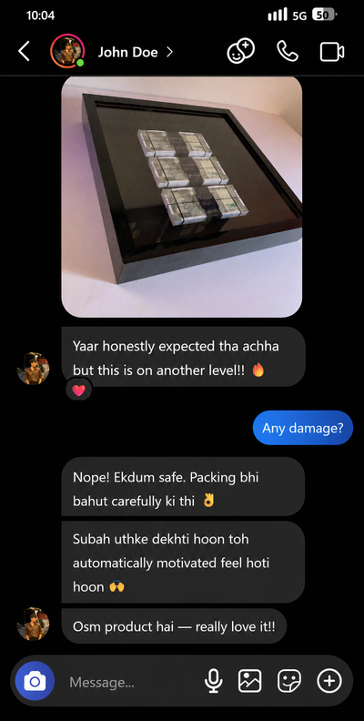 Customer chat screenshot